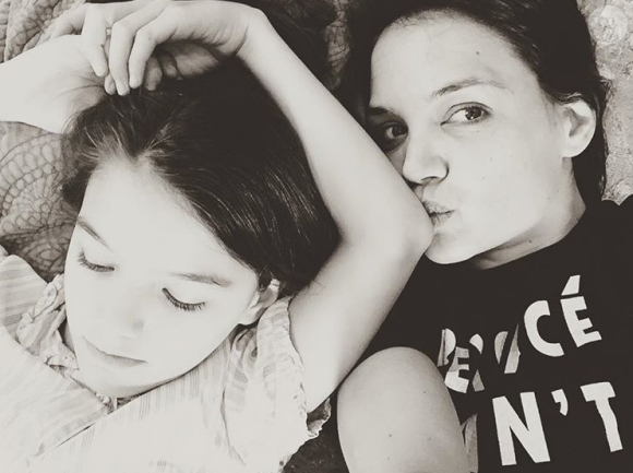 Katie Holmes et sa fille Suri sur une photo publiée sur Instagram le 14 mai 2017