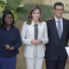 La reine Letizia d'Espagne en visite à l'Université Cheikh Anta Diop à Dakar lors de son voyage officiel au Sénégal le 12 décembre 2017