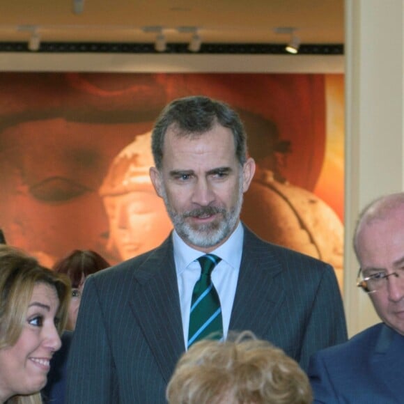 Le roi Felipe VI d'Espagne à Jaen le 11 décembre 2017 pour l'inauguration du Musée Ibérique.