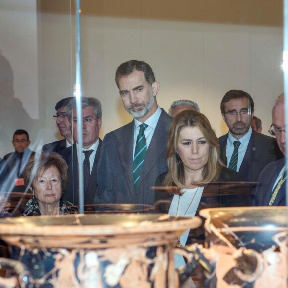 Le roi Felipe VI d'Espagne à Jaen le 11 décembre 2017 pour l'inauguration du Musée Ibérique.