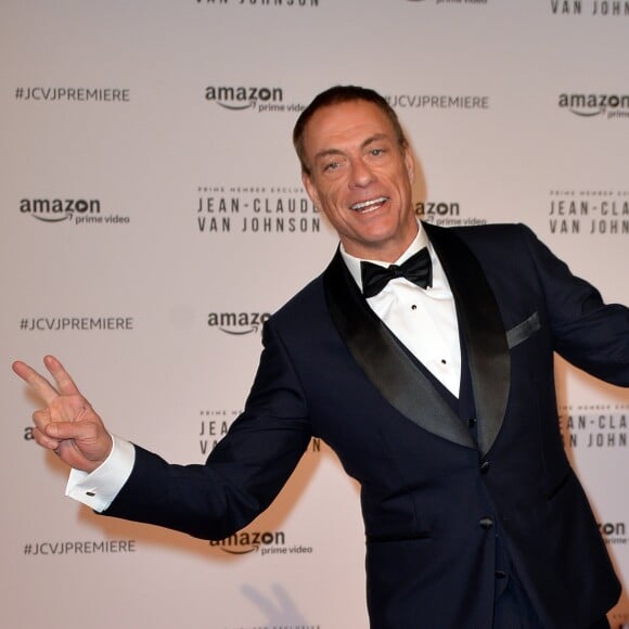 Jean-Claude Van Damme - Présentation de la série "Jean-Claude Van Johnson" par Amazon TV au cinéma Le Grand Rex à Paris, le 12 décembre 2017. © Veeren/Bestimage