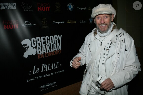 Remy Bricka lors du concert de Grégory Bakian au Palace à Paris, le 18 décembre 2017. © JLPPA/Abacapress.com