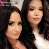 Demi Lovato fait un selfie avec sa soeur Madison De La Garza, qui fête ses 16 ans, le 18 décembre 2017