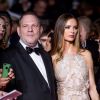 Harvey Weinstein et sa femme Georgina Chapman - Montée des marches du film "Hands of Stone" lors du 69e Festival International du Film de Cannes. Le 16 mai 2016. © Dominique Jacovides- Cyril Moreau/Bestimage