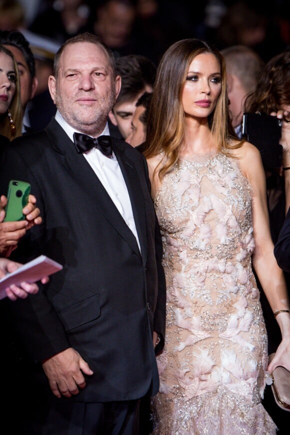 Harvey Weinstein et sa femme Georgina Chapman - Montée des marches du film "Hands of Stone" lors du 69e Festival International du Film de Cannes. Le 16 mai 2016. © Dominique Jacovides- Cyril Moreau/Bestimage