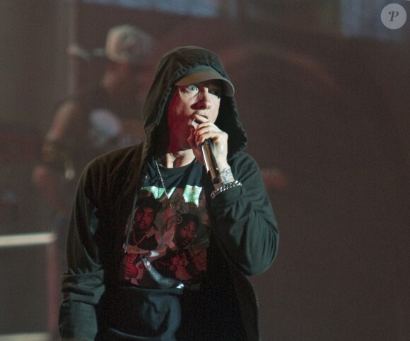 Eminem au Squamish Valley Music Festival à Squamish, Canada, le 10 août 2014.