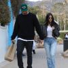 Younes Bendjima et Kourtney Kardashian. Los Angeles, le 23 décembre 2017.