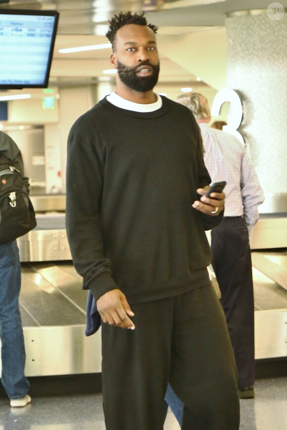 Baron Davis à l'aéroport de Los Angeles le 2 novembre 2014