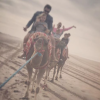 Elodie Gossuin en famille au Maroc le 31 décembre 2017.