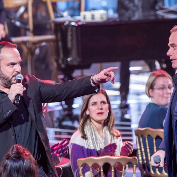 Exclusif - Garou, François Xavier Demaison - Enregistrement de l'émission "Gare au Garou", qui sera diffusée le 4 janvier 2018 sur France 2. Le 11 décembre 2017 © Cyril Moreau / Bestimage