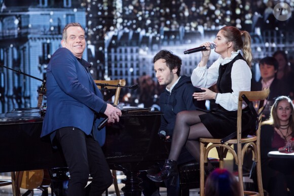 Exclusif - Garou, Vianney, Louane Emera - Enregistrement de l'émission "Gare au Garou", qui sera diffusée le 4 janvier 2018 sur France 2. Le 11 décembre 2017 © Cyril Moreau / Bestimage