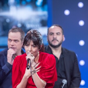 Exclusif - Patrick Fiori, Nolwenn Leroy, Garou, François-Xavier Demaison, Julien Clerc - Enregistrement de l'émission "Gare au Garou", qui sera diffusée le 4 janvier 2018 sur France 2. Le 11 décembre 2017 © Cyril Moreau / Bestimage