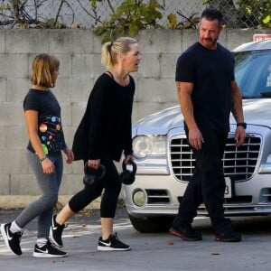 Jennie Garth et sa fille Fiona prennent un cours de fitness à Los Angeles, le 2 janvier 2018.