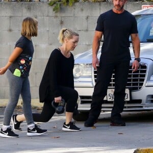 Jennie Garth et sa fille Fiona prennent un cours de fitness à Los Angeles, le 2 janvier 2018.