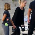 Jennie Garth et sa fille Fiona prennent un cours de fitness à Los Angeles, le 2 janvier 2018.