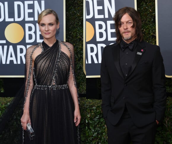 Diane Kruger et Norman Reedus officialisent aux Golden Globes 2018.