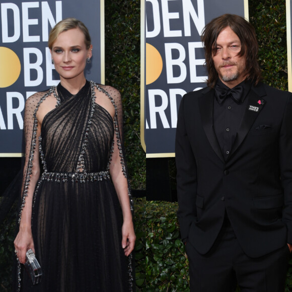Diane Kruger et Norman Reedus officialisent aux Golden Globes 2018.