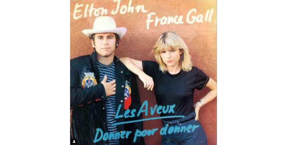 Photo France Gall et Elton John Les Aveux/Donner pour donner 1980