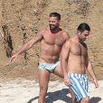 Exclusif - Ricky Martin et son compagnon Jwan Yosef se relaxent sur une plage au Mexique, le 5 décembre 2016