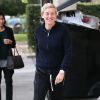 Exclusif - Ellen DeGeneres se rend au bureau de sa femme P. De Rossi à Los Angeles, le 11 janvier 2018.