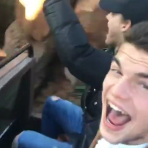 Julien Castaldi, un dimanche en famille à Disneyland Paris, 14 janvier 2018, Instagram