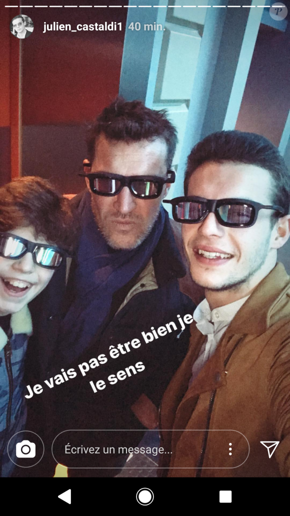Benjamin Castaldi, un dimanche en famille à Disneyland Paris, 14 janvier 2018, Instagram