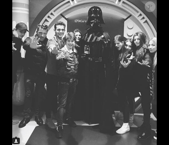 Benjamin Castaldie et sa famille à Disneyland Paris, 14 janvier 2018, Instagram