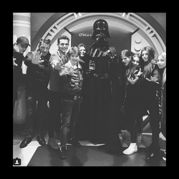 Benjamin Castaldie et sa famille à Disneyland Paris, 14 janvier 2018, Instagram