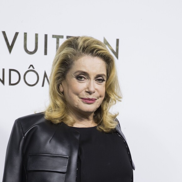 Catherine Deneuve - Soirée d'ouverture de la boutique Louis Vuitton place Vendôme à Paris, le 2 octobre 2017.