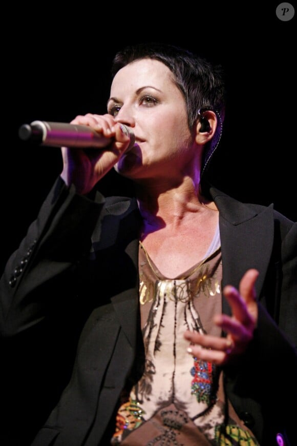 Dolores O'Riordan et The Cranberries en concert, photo d'archives.