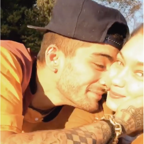 Zayn Malik et Gigi Hadid. Instagram le 13 janvier 2018.