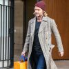 David Beckham sort de la maison Louis Vuitton à Paris le 17 janvier 2018.