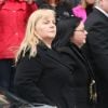 Eileen O'Riordan, mère de Dolores O'Riordan, le 21 janvier 2018 en l'église Saint Joseph à Limerick lors de la présentation de la dépouille de sa fille, morte le 15 janvier 2018 à 46 ans. © Niall Carson/PA Wire/Abacapress.com