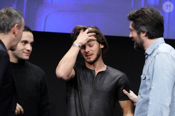 Rayane Bensetti, Grand Prix pour le film "La Finale" lors de la soirée de clôture et remise de prix du 21ème festival international du film de comédie de l'Alpe d'Huez le 20 janvier 2018. © Dominique Jacovides / Bestimage