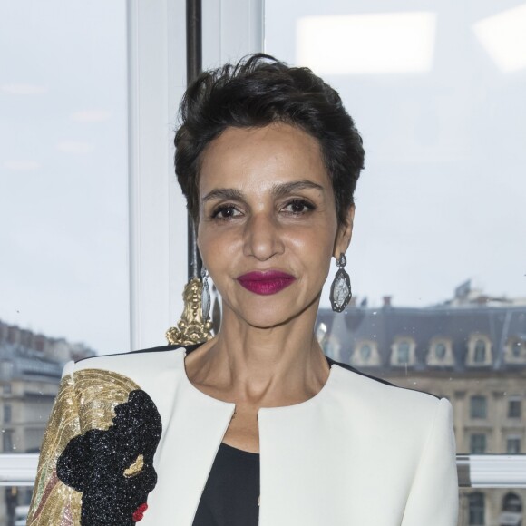 Farida Khelfa - Défilé de mode Maison Schiaparelli, collection haute couture Printemps-Eté 2018, à Paris. Le 22 janvier 2018 © Olivier Borde / Bestimage