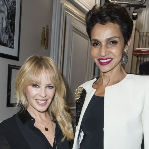 Kylie Minogue et Farida Khelfa - Défilé de mode Maison Schiaparelli, collection haute couture Printemps-Eté 2018, à Paris. Le 22 janvier 2018 © Olivier Borde / Bestimage