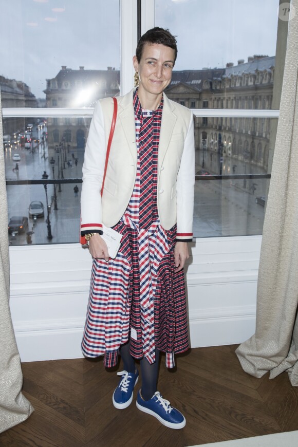 Sarah Andelman - Défilé de mode Maison Schiaparelli, collection haute couture Printemps-Eté 2018, à Paris. Le 22 janvier 2018 © Olivier Borde / Bestimage