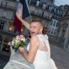 Exclusif - Jeremstar - Le blogeur Jeremstar (Jérémy Gisclon ) se marie avec lui même à la mairie du 1er arrondissement de Paris le 9 octobre 2017. La solo­ga­mie, c'est ce que prétend vivre Jerem­star, qui a décidé de s’auto-épou­ser. © Cyril Moreau/Bestimage