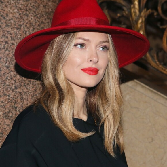 Caroline Receveur - People au défilé de mode "Stéphane Rolland", collection Haute-Couture printemps-été 2018, à Paris. Le 23 janvier 2018 © CVS - Veeren / Bestimage