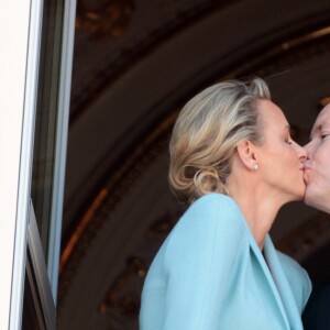 Le prince Albert II et la princesse Charlene de Monaco lors de leur mariage civil le 1er juillet 2011.