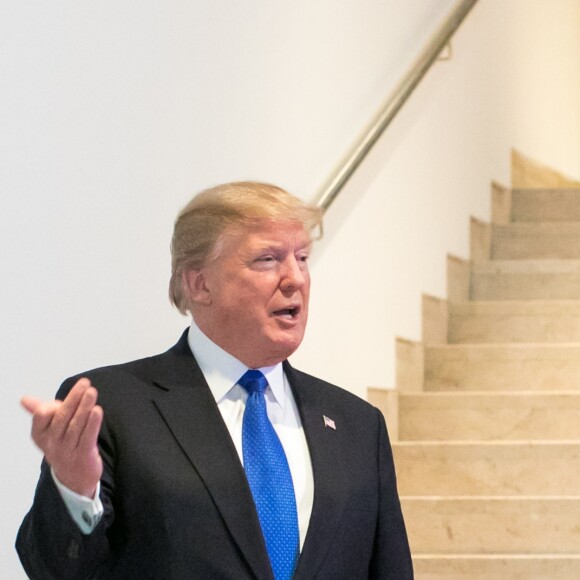 Donald J. Trump au Forum Economique Mondial de Davos, le 25 janvier 2018.