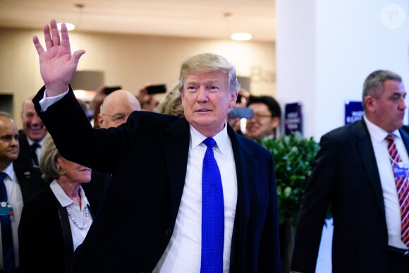 Donald J. Trump au Forum Economique Mondial de Davos, le 25 janvier 2018.