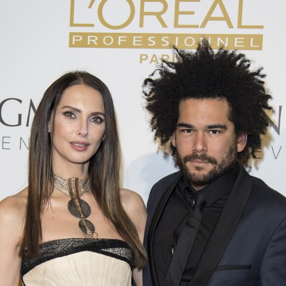Frédérique Bel et Alexandre le Strat - Couture Ball by Langman Events" Closing Fashion week en Présence de Madame A. Laffont aux platines au Mona Bismarck American Center à Paris , le 26 janvier 2018. © Pierre Perusseau/Bestimage26/01/2018 - Paris