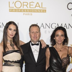 Sacha Langman en compagnie de Madame Sandra Sisley et Madame Frédérique Bel Soirée Couture Ball au Mona Bismarck American Center à Paris, le 26 janvier 2018.  Pierre Perusseau/Bestimage