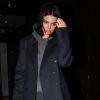Kendall Jenner à la sortie de chez son amie Gigi Hadid à New York, le 27 janvier 2018.