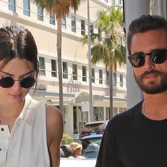 Kendall Jenner et Scott Disick sont allés déjeuner au restaurant Il Pastaio à Beverly Hills, le 2 juillet 2016