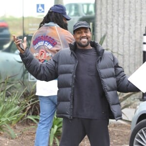 Kanye West à Calabasas. Le 17 janvier 2018.