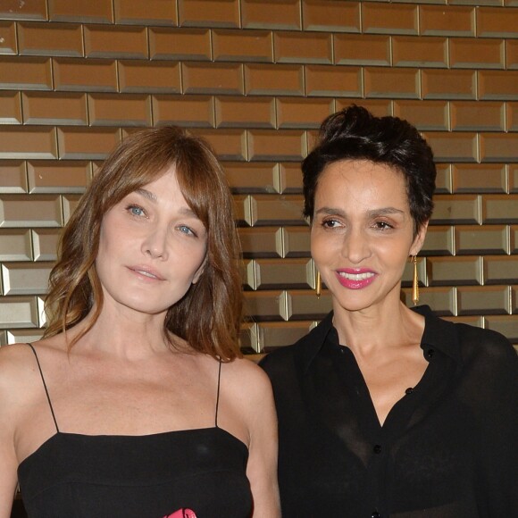 Carla Bruni Sarkozy et Farida Khelfa au défilé Jean Paul Gaultier, collection haute couture automne-hiver 2017-2018, à Paris. Le 5 juillet 2017 © CVS-Veeren / Bestimage