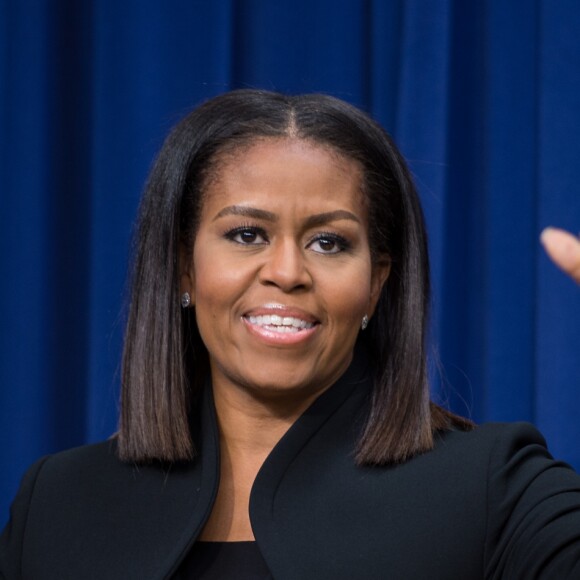 Michelle Obama - Débat à la Maison Blanche après une projection de film sur les femmes noires qui ont travaillées à la NASA à Washington le 15 décembre 2016.