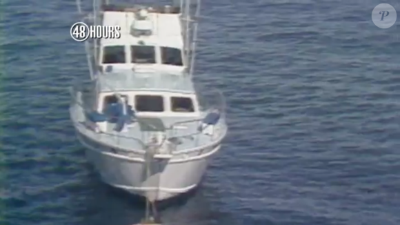 Extrait du JT annonçant la mort de Natalie Wood, le 29 novembre 1981. Image du Splendour, le yacht de l'actrice. Pour l'émission "48 Hours" sur CBS.